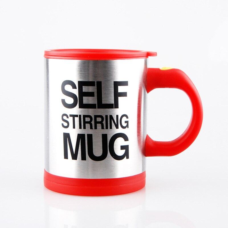 Coffee Mug Creative Stainless Steel Self Stirring With Lid Automatic Mixing Lazy Insulated Cup