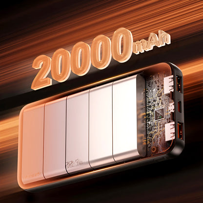 RPP-623 Remax 20000mAh LED Display, PD+QC 20w+22.5W Fast Charging Multi-Device Compatibility Powerbank