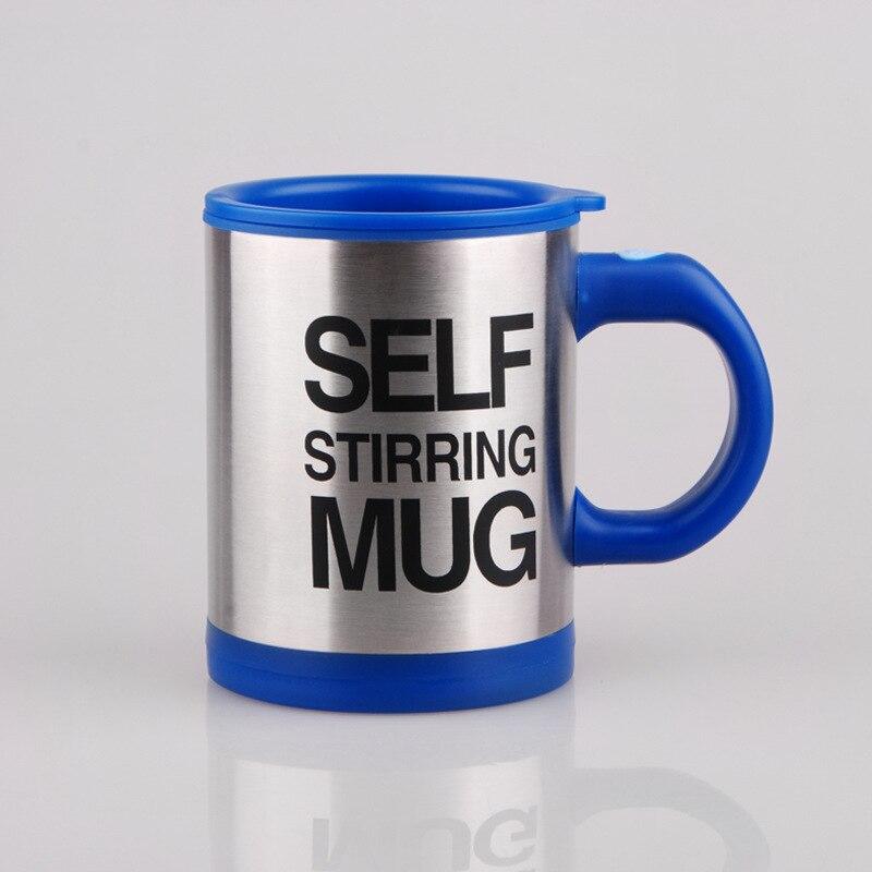 Coffee Mug Creative Stainless Steel Self Stirring With Lid Automatic Mixing Lazy Insulated Cup