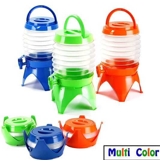 3.5-Liter Mini Portable Manual Foldable Multi-Purpose Beverage Dispenser