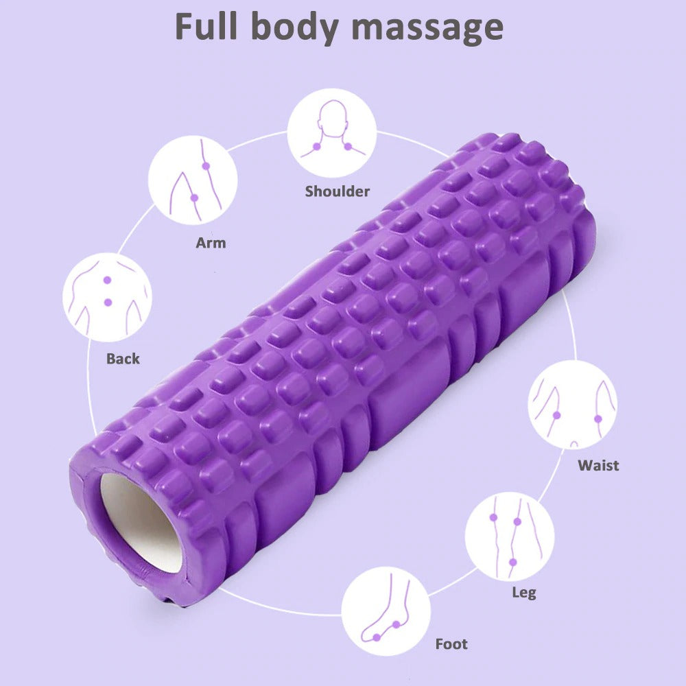 9.5*33cm Yoga Block Fitness Equipment Pilates Foam Roller Yoga Exercises Muscle For Fitness