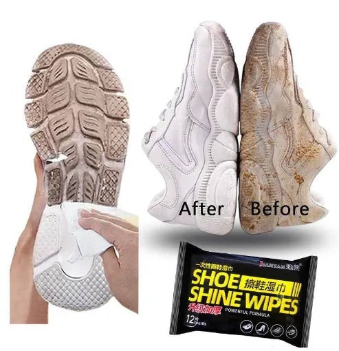 Shoe Shine Polishing Wipes | Quick Shine Clean Wet Wipes (80 Wipes In 1 Packet)