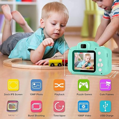 Children Mini Digital Camera Can Take Pictures Video Small Sir Toys | Kids Camera, Digital Video Camera For Kids, Christmas Birthday Gift For Boys & Girls – Random Colors