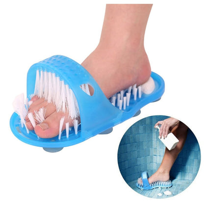 1Pcs Shower Bathroom Foot Massage Cleaning Slipper Feet Exfoliating Cleaner Suction Brush