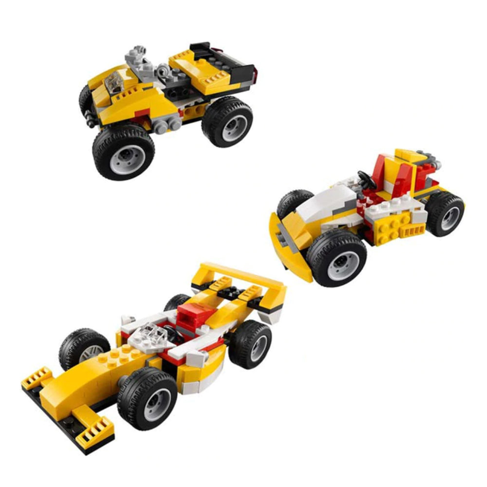 121Pcs Architect Super Racer 3-In-1 DIY Construction Building Blocks Set Toy