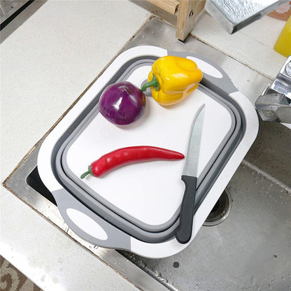 4-In-1 Multiboard High Quality Drain Basket Foldable For Kitchen Fruits