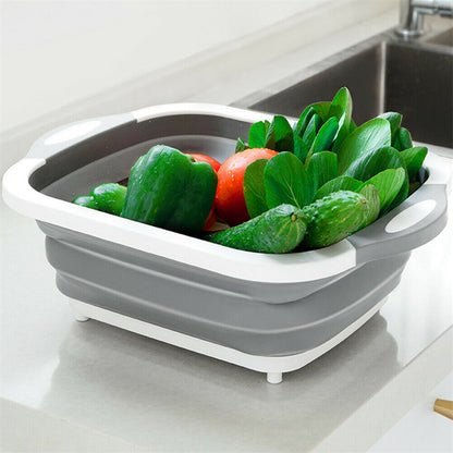 4-In-1 Multiboard High Quality Drain Basket Foldable For Kitchen Fruits