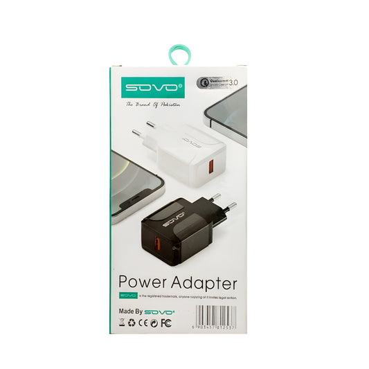 SOVO SE-53 Hi-Speed 20W Quick Charge High-Quality Adapter