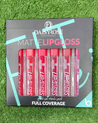 ( Pack Of 6 ) Full Coverage Matte Lipgloss