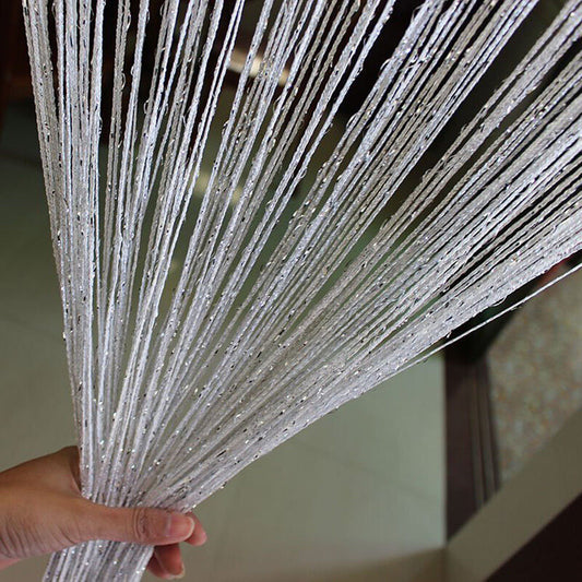 100cmX200cm Glitter Tassel Curtain String Door Room Panel Divider Window Decorative