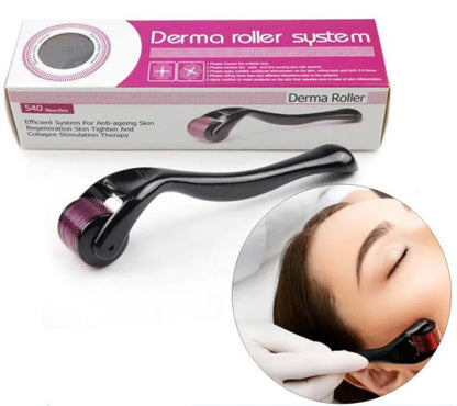 Derma Roller Titanium Micro Needle Drs 540 Pins Derma Roller Stainless Steel For Facial Skin Care Hair-loss Treatment Tool