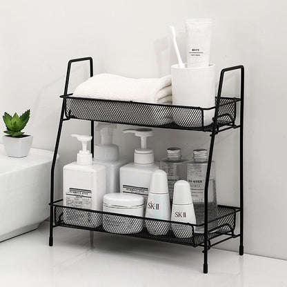 2 Layer Multi-Purpose Mini Portable Iron Organizer Shelf