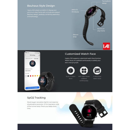 Haylou RS3 Smart Watch With 1.2″ Amoled Display Your Ultimate Fitness Companion