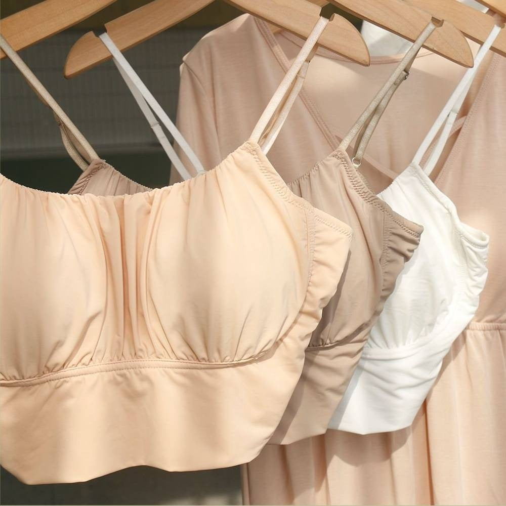 Women’s Fashionable Sheer Adjustable Camisole Bralette Stylish Seamless Wear