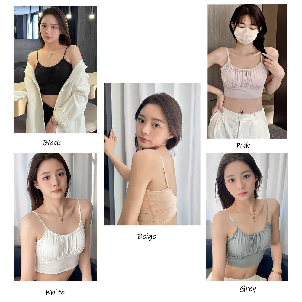 Women’s Fashionable Sheer Adjustable Camisole Bralette Stylish Seamless Wear