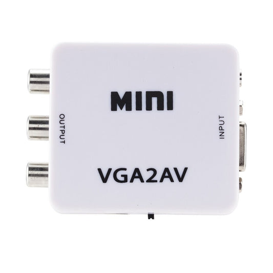 Mini Plug And Play Full HD 1080P VGA To AV Converter