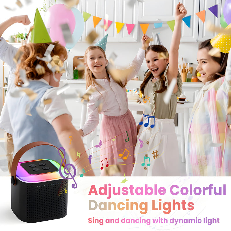 Y1 Mini RGB Lighting USB Rechargeable Wireless Karaoke Speaker With Microphone