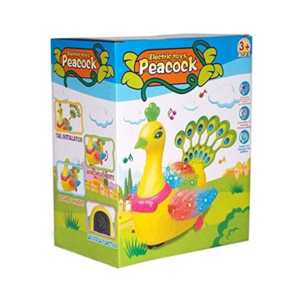 Electric Peacock Light And Music Toy For Kids - Image 2