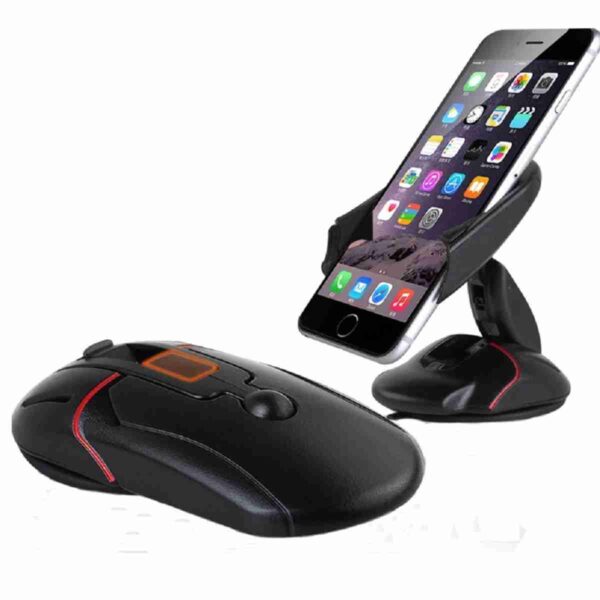 Mouse Shaped Mobile Hder Desk Holder One Touch Open - Image 2