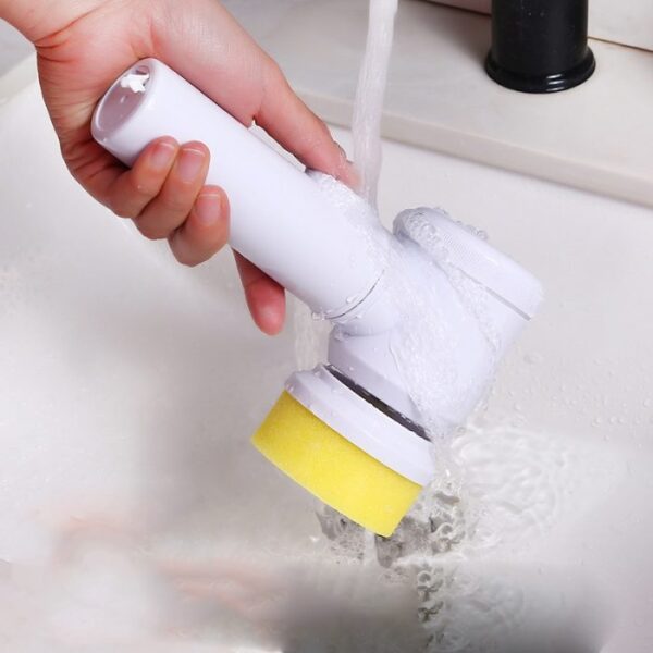 Wireless Electric Cleaning Brush Set 5-In-1 Handheld Bathtub Br