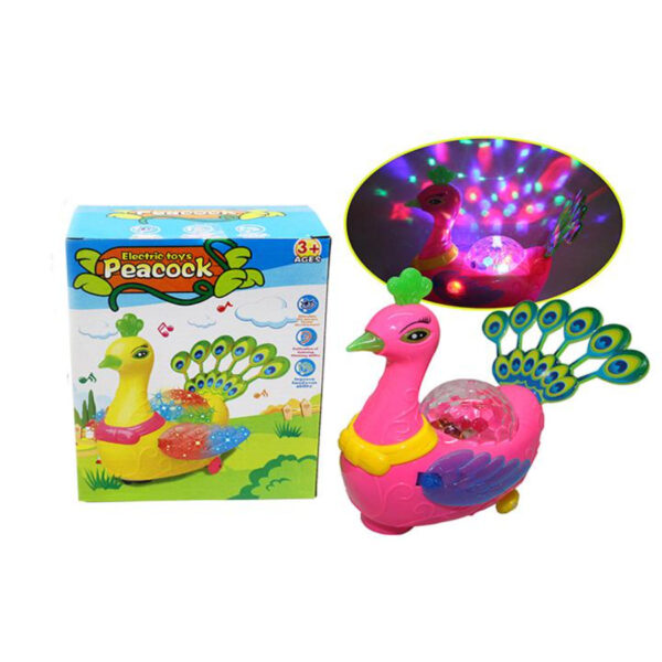 Electric Peacock Light And Music Toy For Kids - Image 4