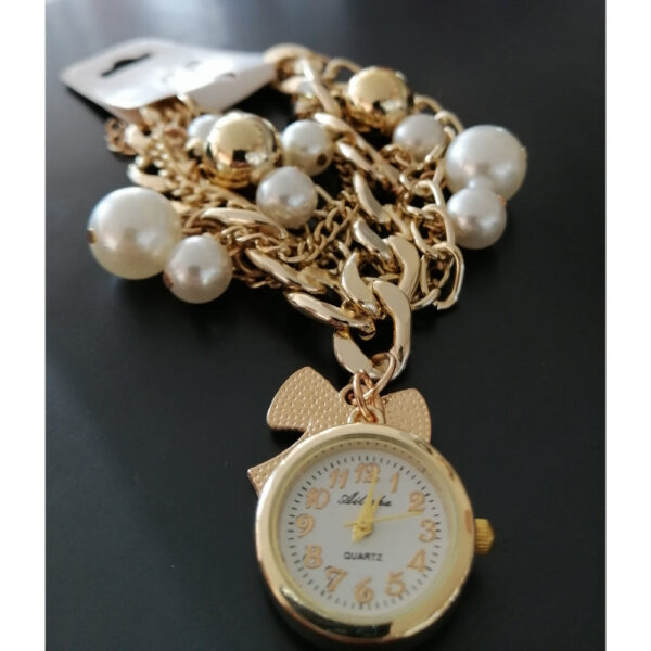 Stylish Luxury Pearls Bracelet Women’s Wrist Watch - Image 3