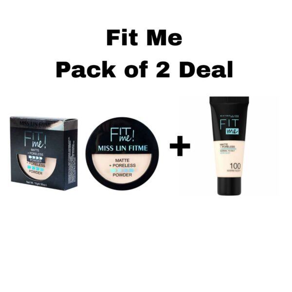 Fit Me 2-in-1 Face Powder & Bb Tube Makeup Deal For Girls & Women