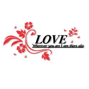 Red Black Love Quote Wall Decor Wall Frame I Wall Frame For Bedroom