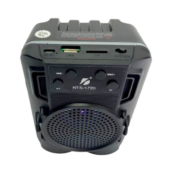 KTS-1720 Mini Portable 3-Inch Wireless Bluetooth Speaker with High Quality Sound and LED Disco Lights - Image 9