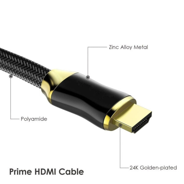 1.5m HDMI Cable 2.0 Zinc Alloy Cord 24k Gold-Plated 4K 1080P Universal - Image 3